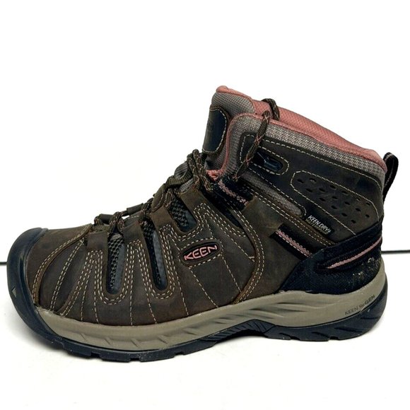 KEEN Women's Flint II Mid Waterproof Boots Brown, Size 8 M - Picture 1 of 6